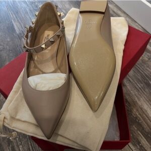 Valentino Rockstud Ballerina Flats NEW